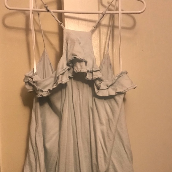 Light blue comfortable linen dress - Picture 4 of 4